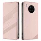 For Honor 50 Lite / Huawei nova 8i Embossed Multi-functional Wallet Retro Leather Phone Case(Pink) - 2