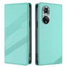 For Honor 50 Pro / Huawei nova 9 Pro Embossed Multi-functional Wallet Retro Leather Phone Case(Mint Green) - 2