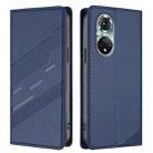 For Honor 50 Pro / Huawei nova 9 Pro Embossed Multi-functional Wallet Retro Leather Phone Case(Dark Blue) - 2