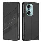 For Honor 60 Embossed Multi-functional Wallet Retro Leather Phone Case(Black) - 2