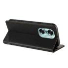 For Honor 60 Embossed Multi-functional Wallet Retro Leather Phone Case(Black) - 3