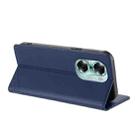 For Honor 60 Embossed Multi-functional Wallet Retro Leather Phone Case(Dark Blue) - 3
