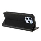 For Honor 60 SE Embossed Multi-functional Wallet Retro Leather Phone Case(Black) - 3