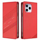 For Honor 60 SE Embossed Multi-functional Wallet Retro Leather Phone Case(Red) - 2