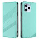 For Honor 60 SE Embossed Multi-functional Wallet Retro Leather Phone Case(Mint Green) - 2