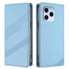 For Honor 60 SE Embossed Multi-functional Wallet Retro Leather Phone Case(Light Blue) - 2