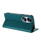 For Honor 70 Embossed Multi-functional Wallet Retro Leather Phone Case(Dark Green) - 3