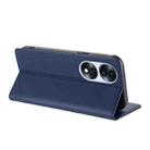 For Honor 70 Embossed Multi-functional Wallet Retro Leather Phone Case(Dark Blue) - 3