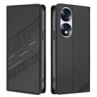 For Honor 70 Pro Embossed Multi-functional Wallet Retro Leather Phone Case(Black) - 2