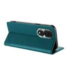 For Honor 80 Embossed Multi-functional Wallet Retro Leather Phone Case(Dark Green) - 3