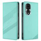 For Honor 80 Embossed Multi-functional Wallet Retro Leather Phone Case(Mint Green) - 2