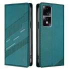 For Honor 80 GT Embossed Multi-functional Wallet Retro Leather Phone Case(Dark Green) - 2