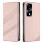 For Honor 80 GT Embossed Multi-functional Wallet Retro Leather Phone Case(Pink) - 2