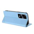 For Honor 80 GT Embossed Multi-functional Wallet Retro Leather Phone Case(Light Blue) - 3
