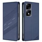 For Honor 80 GT Embossed Multi-functional Wallet Retro Leather Phone Case(Dark Blue) - 2