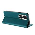 For Honor 90 Embossed Multi-functional Wallet Retro Leather Phone Case(Dark Green) - 3