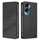 For Honor 90 Lite / X50i Embossed Multi-functional Wallet Retro Leather Phone Case(Black) - 2
