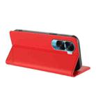 For Honor 90 Lite / X50i Embossed Multi-functional Wallet Retro Leather Phone Case(Red) - 3