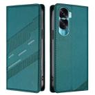 For Honor 90 Lite / X50i Embossed Multi-functional Wallet Retro Leather Phone Case(Dark Green) - 2