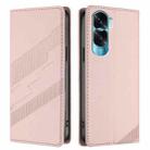 For Honor 90 Lite / X50i Embossed Multi-functional Wallet Retro Leather Phone Case(Pink) - 2