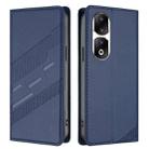 For Honor 90 Pro Embossed Multi-functional Wallet Retro Leather Phone Case(Dark Blue) - 2