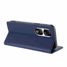 For Honor 90 Pro Embossed Multi-functional Wallet Retro Leather Phone Case(Dark Blue) - 3