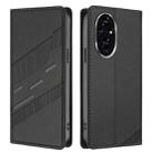 For Honor 200 Embossed Multi-functional Wallet Retro Leather Phone Case(Black) - 2