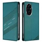 For Honor 200 Embossed Multi-functional Wallet Retro Leather Phone Case(Dark Green) - 2