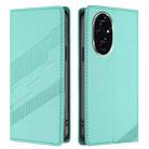 For Honor 200 Embossed Multi-functional Wallet Retro Leather Phone Case(Mint Green) - 2