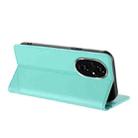For Honor 200 Embossed Multi-functional Wallet Retro Leather Phone Case(Mint Green) - 3
