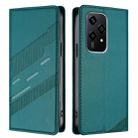 For Honor 200 Lite Global Embossed Multi-functional Wallet Retro Leather Phone Case(Dark Green) - 2