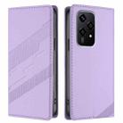 For Honor 200 Lite Global Embossed Multi-functional Wallet Retro Leather Phone Case(Light Purple) - 2