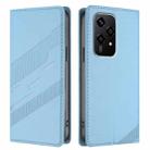 For Honor 200 Lite Global Embossed Multi-functional Wallet Retro Leather Phone Case(Light Blue) - 2