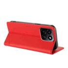 For Honor 200 Smart 5G / X7c 4G Embossed Multi-functional Wallet Retro Leather Phone Case(Red) - 3