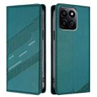 For Honor 200 Smart 5G / X7c 4G Embossed Multi-functional Wallet Retro Leather Phone Case(Dark Green) - 2