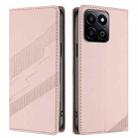 For Honor 200 Smart 5G / X7c 4G Embossed Multi-functional Wallet Retro Leather Phone Case(Pink) - 2