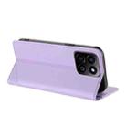 For Honor 200 Smart 5G / X7c 4G Embossed Multi-functional Wallet Retro Leather Phone Case(Light Purple) - 3