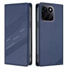For Honor 200 Smart 5G / X7c 4G Embossed Multi-functional Wallet Retro Leather Phone Case(Dark Blue) - 2