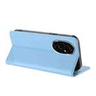 For Honor 200 Pro Embossed Multi-functional Wallet Retro Leather Phone Case(Light Blue) - 3