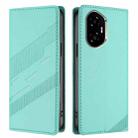 For Honor 300 Embossed Multi-functional Wallet Retro Leather Phone Case(Mint Green) - 2