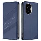 For Honor 300 Embossed Multi-functional Wallet Retro Leather Phone Case(Dark Blue) - 2