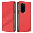 For Honor 300 Pro / 300 Ultra Embossed Multi-functional Wallet Retro Leather Phone Case(Red) - 2