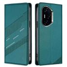 For Honor 300 Pro / 300 Ultra Embossed Multi-functional Wallet Retro Leather Phone Case(Dark Green) - 2