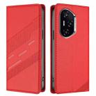 For Honor 400 Embossed Multi-functional Wallet Retro Leather Phone Case(Red) - 2