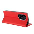 For Honor 400 Embossed Multi-functional Wallet Retro Leather Phone Case(Red) - 3
