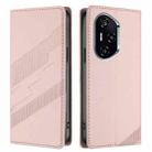 For Honor 400 Embossed Multi-functional Wallet Retro Leather Phone Case(Pink) - 2