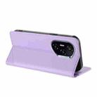 For Honor 400 Embossed Multi-functional Wallet Retro Leather Phone Case(Light Purple) - 3
