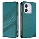For Honor 400 Lite Embossed Multi-functional Wallet Retro Leather Phone Case(Dark Green) - 2
