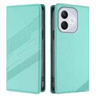 For Honor 400 Lite Embossed Multi-functional Wallet Retro Leather Phone Case(Mint Green) - 2