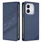 For Honor 400 Lite Embossed Multi-functional Wallet Retro Leather Phone Case(Dark Blue) - 2